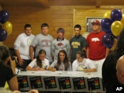 Four of Sparkman’s 12 high school graduates, who won a scholarship last summer, are obliged to return to the town after completing their college education.