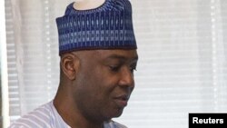 Le président du Sénat nigérian Bukola Saraki, troisième personnalité la plus importante du Nigeria