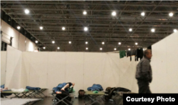 Refugees in Germany say conditions are comfortable, but bleak. They are glad to have safe space but, they say, they hope in future to live normal lives in Europe after years of war. Courtesy photo from refugee in Germany, Sept. 19, 2015.