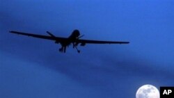 A file picture of a U.S. drone (Predator) in the Afghan-Pakistan region