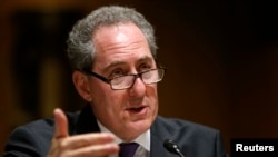 FILE - U.S. Trade Representative Michael Froman, shown testifying before Congress this year, notes that exports are crucial to the U.S. economy because 95 percent of global customers are outside the United States.