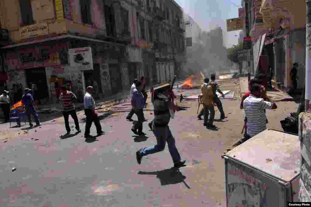 The streets of Alexandria are still tense since the clashes quieted last week, but photographers say locals are still suspicious of anyone with a camera, August 2013. (Courtesy of Amira Mortada) 