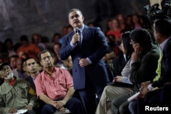 Venezuela's newly chief prosecutor Tarek William Saab attends his appointment ceremony in Caracas, Venezuela, Aug. 5, 2017.