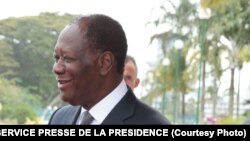 Alassane Ouattara, président de la Côte d'Ivoire, 31 octobre 2016.
