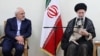 Pemimpin tertinggi Iran Ayatollah Ali Khamenei (kanan) dan Menlu Mohammad Javad Zarif (foto: dok). 
