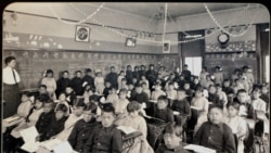 Students at the Genoa Indian School in Genoa, Nebraska, 1910.