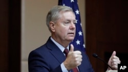 FILE - Republican Sen. Lindsey Graham.