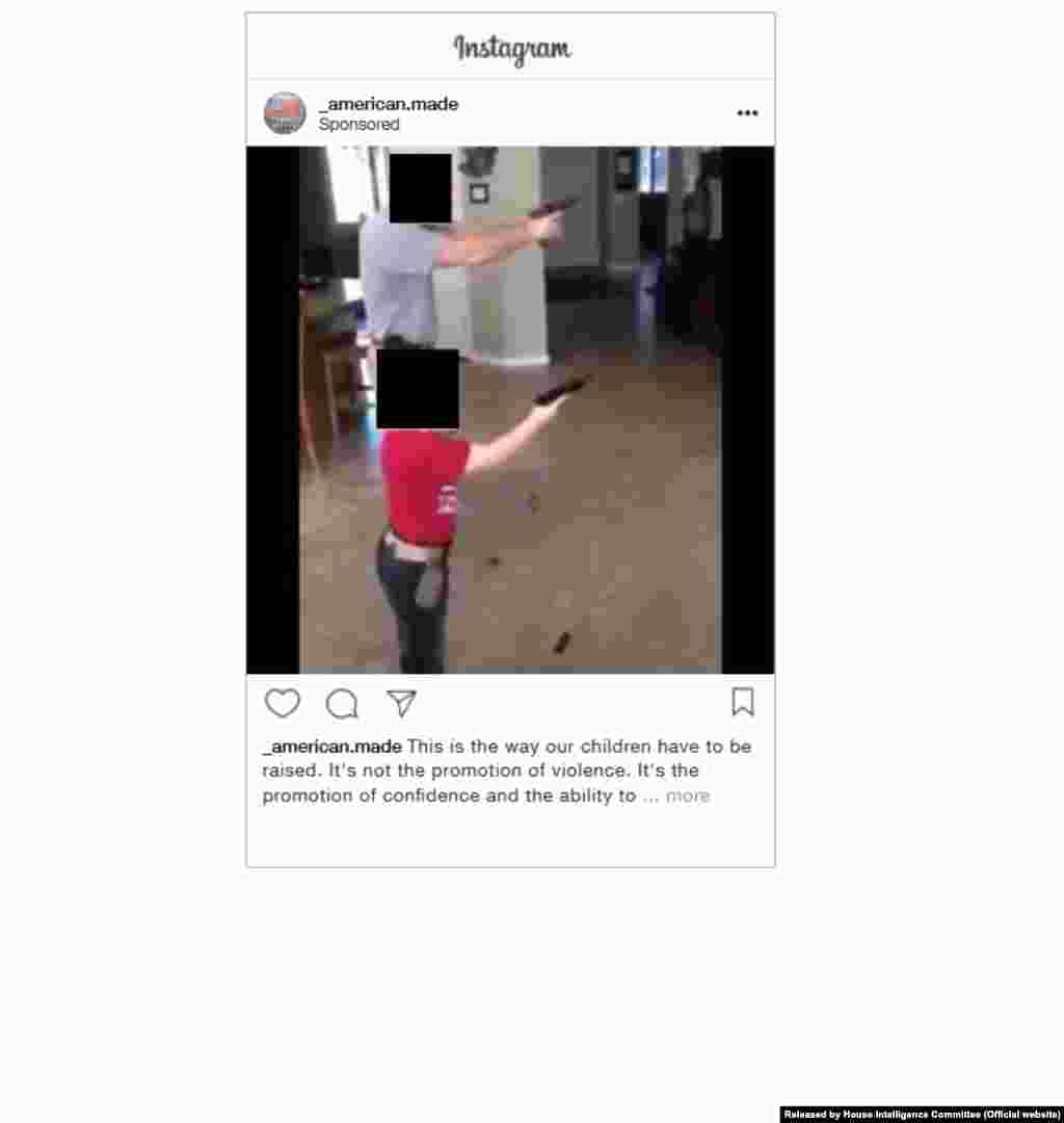 Instagram ad created on April 22, 2016; Targeted age: 13-65+; Targeted location: United States