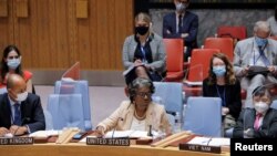 La embajadora de Estados Unidos ante la ONU, Linda Thomas-Greenfield, se dirige al Consejo de Seguridad el pasado 16 de agosto.