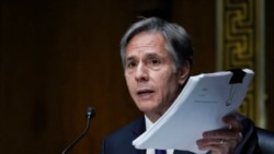 Secretary of State Antony Blinken testifies during a Senate Foreign Relations Committee hearing, Sept. 14, 2021, on Capitol Hill in Washington.