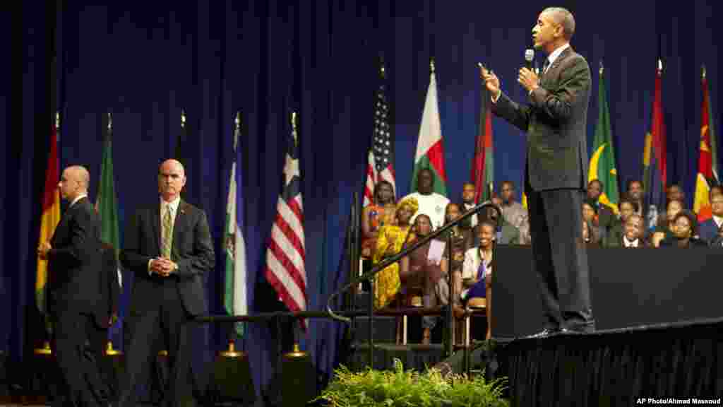 Shugaba Barack Obama a YALI 2015.