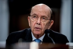 FILE - Commerce Secretary Wilbur Ross speaks on Capitol Hill, March 10, 2020.