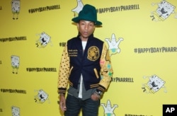 Pharrell Williams attends his SpongeBob-themed 41st birthday party at Cipriani, Wall Street, April 4, 2014 in New York.