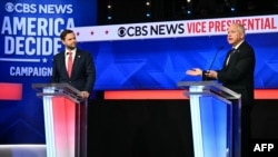 共和黨副總統候選人萬斯（圖左），民主黨副總統候選人沃爾兹（圖右）。（法新社照片）