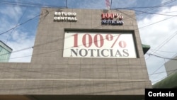 Antiguos estudios del canal de televisión 100% Noticias, ubicado en el centro de Managua, Nicaragua