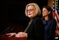 FILE - U.S. Senator Claire McCaskill, D-Mo.