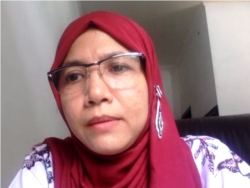 Dosen Sosiologi, UIN Syarif Hidayatullah Jakarta, Dr. Dzuriyatun Toyibah dalam tangkapan layar. (Foto: VOA/Nurhadi)