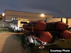 Equipo de búsqueda y rescate VA-TF1 basado en Fairfax, Virginia, partió a Florida para ayudar a los condados que se prevé serán afectados por el huracán Michael. Martes 9 de octubre de 2018.