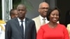 En esta foto de archivo tomada el 23 de mayo de 2018, el presidente haitiano Jovenel Moise y la primera dama Martine Moise son vistos en el Palacio Nacional en Puerto Príncipe, Haití.