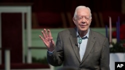 资料照片：美国第39任总统吉米·卡特。