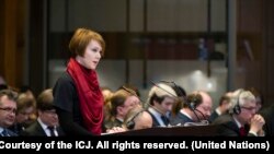 Від України в суді виступала заступниця міністра закордонних справ Олена Зеркаль