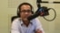 Pech Pisey, Director of Programs, Transparency International in VOA studio in Phnom Penh when he joins as a guest for Hello VOA on May Thursday 12, 2016. (Lim Sothy/VOA Khmer)