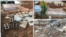 Collage of photos shared on social media, appearing to show the Dec. 17, 2020, aftermath of Iranian authorities' destruction of walls at the gravesite of wrester-turned-opposition activist Navid Afkari. (VOA Persian) 