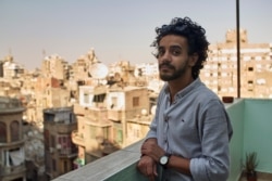 Michael Thabet, 28, says online bickering has lead to on the ground anger between Egyptians and Ethiopians on July 25, 2020 in Cairo. (VOA/Hamada Elrasam)