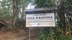 Situs Cagar Budaya Gua Pamona di bagian barat danau Poso, desa Sangele, Kec.Pamona Puselemba. Goa ini disebut memiliki panjang hingga 200 meter dan kedalaman 80 meter yang berada di bawah permukaan danau Poso, 2 November 2019. (Foto : Yoanes Litha)