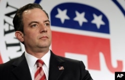 FILE - Republican National Committee Chairman Reince Priebus is seen at the RNC winter meeting in Washington, D.C., Jan. 24, 2014.
