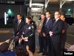 San Diego Police Chief Shelley Zimmerman speaks to reporters. (@SanDiegoPD)