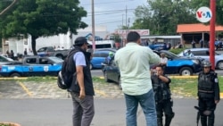 Periodistas independientes son hostigados en Nicaragua cuando tratan de dar cobertura a una protesta contra el gobierno del presidente Daniel Ortega. Foto Archivo VOA.