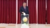 FILE - Tajikistan's President Emomali Rahmon casts his ballot at a polling station during parliamentary elections in Dushanbe, March 2, 2025, in this handout photograph taken and released by the Tajik Presidential Press Service.