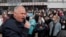 Belarusian opposition figure Nikolai Statkevich speaks during a rally in support of opposition politicians who collect signatures for nomination as candidates in the upcoming presidential election, amid the coronavirus outbreak in Minsk, May 24, 2020. 