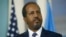FILE - Somalia President Hassan Sheikh Mohamud speaks to reporters at the State Department in Washington, D.C., Sept. 20, 2013.