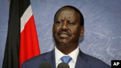 Former Kenyan Prime Minister Raila Oringa (file photo)