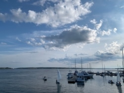 The downtown Charlottetown waterfront on a normal Sunday. (Jay Heisler/VOA)