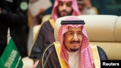 Saudi Arabia's King Salman bin Abdulaziz attends the Gulf Cooperation Council (GCC) summit in Mecca, Saudi Arabia, May 30, 2019. Picture taken May 30, 2019.