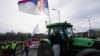 Serbian farmers join striking university students' 24-hour traffic blockade in Belgrade