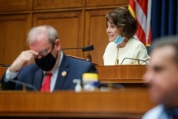 Chairman Anna Eshoo, D-Calif., gives her opening statement during a House Energy and Commerce subcommittee hearing to discuss protecting scientific integrity in response to the coronavirus outbreak, May 14, 2020, on Capitol Hill in Washington.