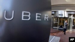 Siège social d'Uber à San Francisco, le 16 décembre 2014.