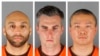 Mantan petugas polisi Minneapolis (dari kiri ke kanan) J. Alexander Kueng, Thomas Lane dan Tou Thao terlihat dalam foto yang dirilis oleh kantor polid daerah Hennepin County pada 3 Juni 2020. (Foto: Hennepin County Sheriff's Office via AP, File)