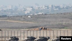 Izraelska vojna aktivnost u blizini granice između Izraela i Gaze na jugu Izraela