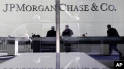 Kantor pusat JPMorgan Chase & Co di New York.