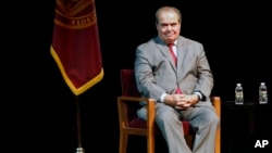 U.S. Supreme Court Justice Antonin Scalia seen here in Oct. 20, 2015 file photo. (AP Photo/Jim Mone, File)