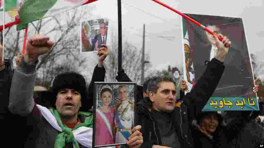 تجمع ایرانیان مقابل پارلمان اروپا در استراسبورگ فرانسه با درخواست تعیین سپاه پاسداران به عنوان سازمان تروریستی؛ دوشنبه ۲۶ دی ۱۴۰۱