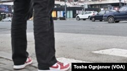 Во недела повторно протест за побезбедни улици. Фото: Пешачки премин во Скопје, февруари, 2025