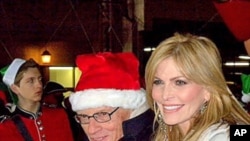 Larry and Shawn King in Hollywood, 28 Nov 2010