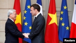 Tổng Bí thư Đảng Cộng sản Việt Nam Nguyễn Phú Trọng tại Paris.