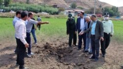 İran ərazisinə düşən raketin yaratdığı dağıntı (Foronu İran Press yayıb)